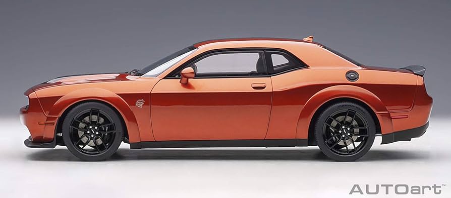 1/18 ダッヂチャレンジャー SRT Hellcat ワイドボディ オレンジ 1/18 AUTOart 2018 Dodge Challenger SRT Hellcat Widebody